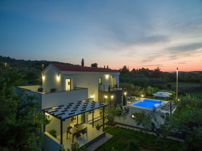 Villa Rossa, Villa Rossa mit beheiztem Pool und Whirlpool, Ždrelac, Insel Pa&scaron;man, Kroatien Ždrelac